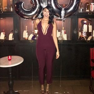 Berry Colored Jumpsuit